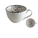 Axyaa Ceramic Breakfast Mug Large Capacity Cute Coffee Cup Home Decor