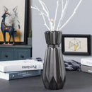 Axyaa Ceramic Black Vase: Handmade Fashion Tabletop Flower Vase for Home Décor
