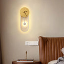 Luxury Nordic LED Wall Lamp Clock Modern Black/Gold Axyaa Brand