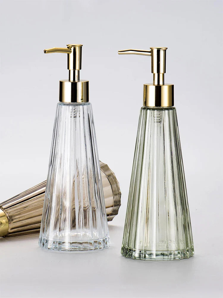 Axya Glass Lotion Bottle Body Soap Dispenser Desktop Ornaments