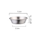 Axyaa Stainless Steel Seasoning Dish - Small Salad Bowl for Western Restaurants