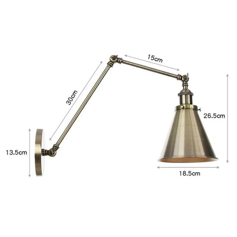 Axyaa Metal Bell Wall Lights: Elegant European/American Style Gold Plated Indoor Lamp