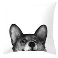 Axyaa Cartoon Dog Cat Printed Cushion Cover for Kid Room Decor 45X45CM