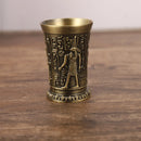 Axyaa Retro Egyptian Wine Glasses Set - Creative Cocktail and Shot Glass Pair
