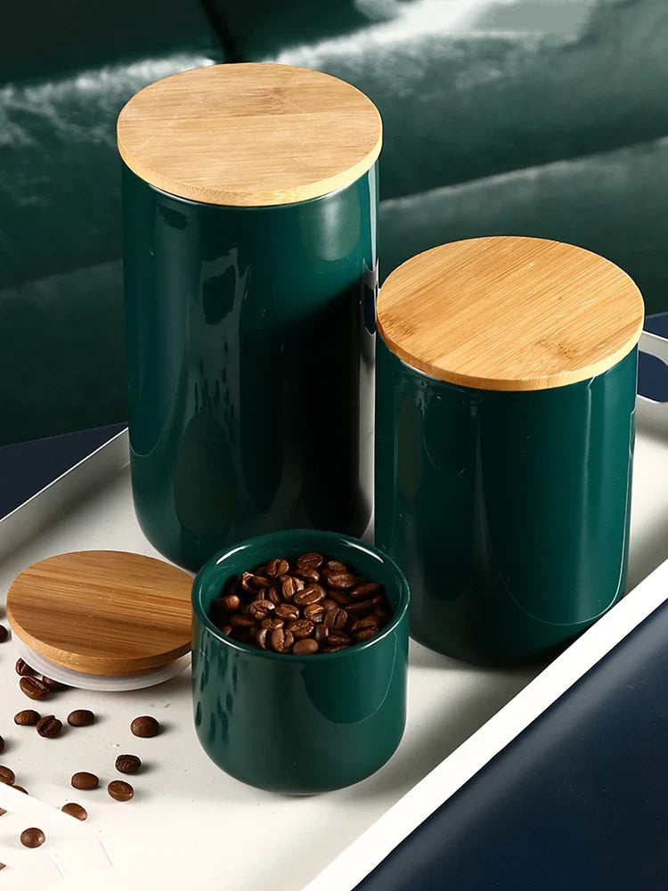 Axya Ceramic Sealed Storage Jar Set
