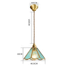 Axyaa Glass Copper LED Pendant Lamp Japanese Vintage Style for Bedroom Bar Cafe