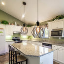 Axya Iron Cage Chandelier Pendant Ceiling Light for Vintage Loft Living Room