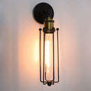 Axya Retro Loft LED Wall Sconce Industrial Iron Cage Guard Lamp Shade Lighting