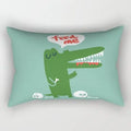 Axyaa Velvet Lumbar Pillow Cover for Sofa and Bedroom