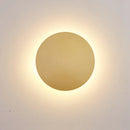 Axyaa Round LED Wall Light: Modern Living Room Decor Sconce Luminaire