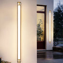 Axya Outdoor Wall Light Modern Black Gold Sconce IP65 Waterproof Villa Garden Lamp