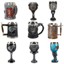 Axyaa 3D Stainless Steel Beer Mug Goblet