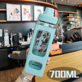 Axyaa Kawaii Shaker Water Bottle with Straw Sticker  ]];