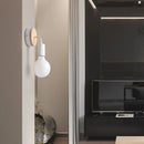 Axyaa Modern Nordic Wooden Wall Sconce Lamp in Black or White