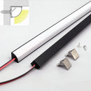 Axyaa LED V-Type Black Tube Bar Lamp with Aluminum Profiles & Milky Cover