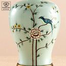 Axyaa Ceramic Vase Table Lamp - Elegant Bedroom and Living Room Night Light