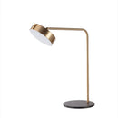Axyaa LED Table Lamp Gold Metal Reading Light High-Quality Home Lighting