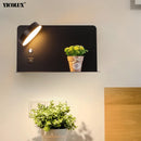 Axya LED Wall Lights USB Switch White Black Fixture for Art Luminaire Lighting