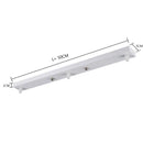 Axyaa Ceiling Chandelier Plate 3-Hole 30/50cm Black/White Iron Base Pendant Light Accessories