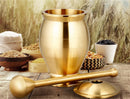 Copper Axya Pestle and Mortar Set for Kitchen Grinding and Mincing