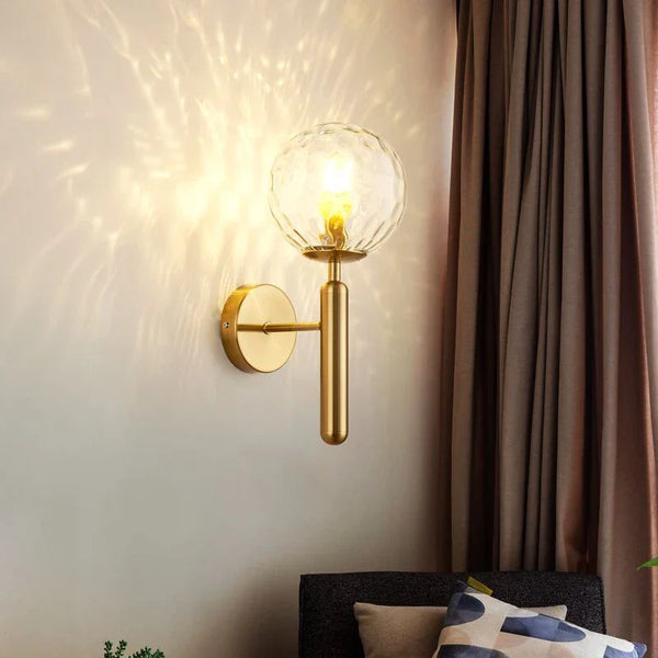 Axyaa Modern Glass Ball Wall Lamps for Bedroom, Living Room & Corridor Lighting