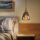 Axyaa Loft Industrial Glass Pendant Light for Modern Home Decor Lighting