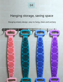 Axya Silicone Exfoliating Back Massage Brush and Bath Towel