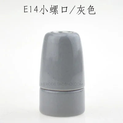 Axyaa Ceramic E14 Socket Lamp Bulb Holder for Pet Fish Aquarium