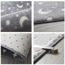 Axyaa Luminous Modern Living Room Carpet Plush Printed Rug for Children's Bedroom
