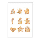 Axyaa Nutcracker Gingerbread Man Christmas Canvas Wall Art Decor