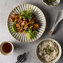 Axya Japanese Style Ceramic Dinnerware Set for Home and Canteen, Handmade Tableware Set