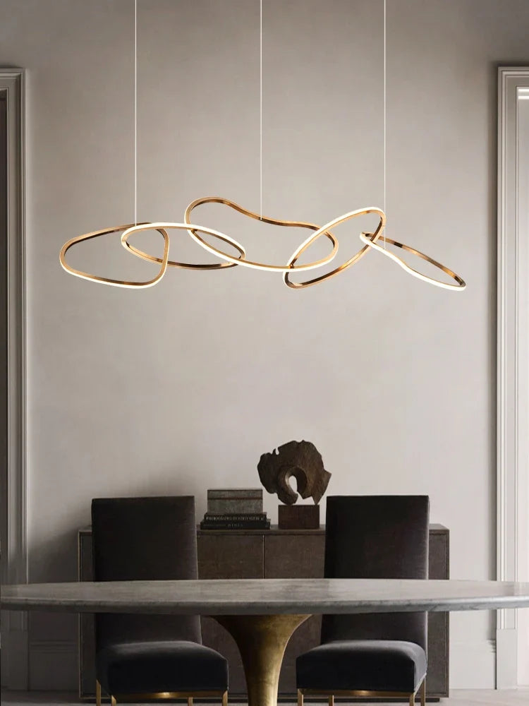 Axya Minimalist Art Chandelier for Dining, Restaurant, Bar - Creative Light Luxury Lamps