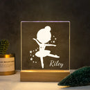 Axyaa Dancing Girl 3D Lamp Personalized Name Nightlight Customized Toy for Children
