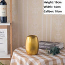 Axyaa Europe Gold-plated Ceramic Vase Creative Design Porcelain Flower Vase