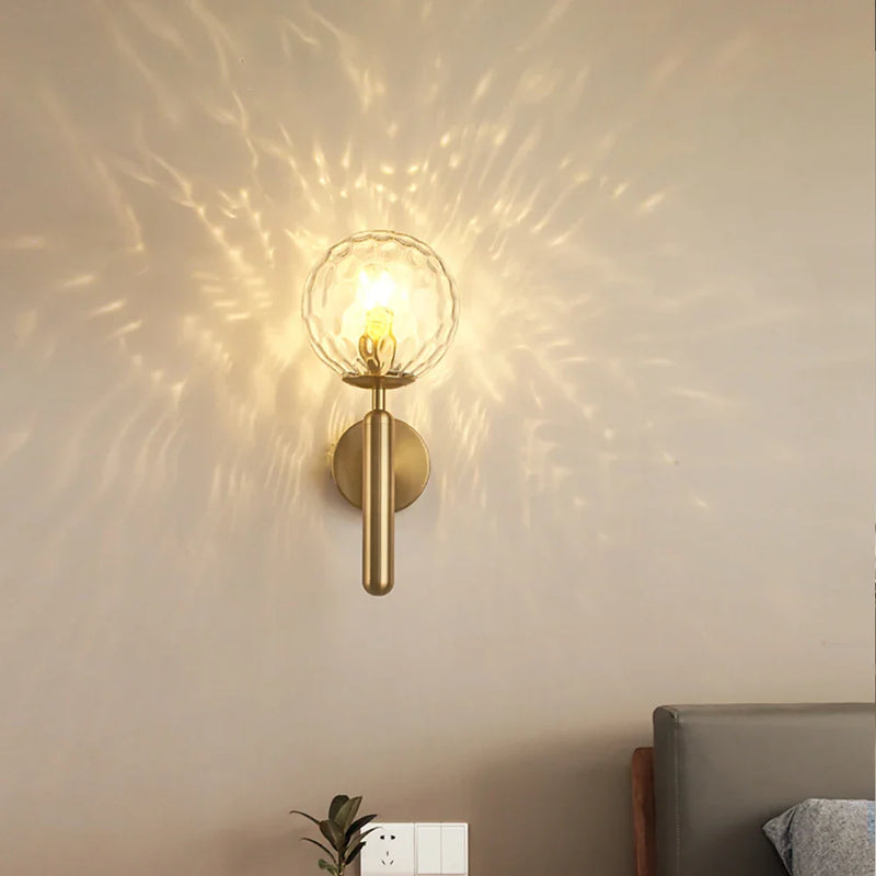 Axyaa Modern Glass Ball Wall Lamps for Bedroom, Living Room & Corridor Lighting