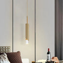 Axya Gold Copper Chandelier - Modern Nordic Design for Bedroom, Dining Room, and Study