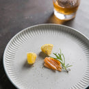 Axya Ceramic Dessert Plate Set: White Dot Design, Restaurant Quality Tableware & Rice Bowl