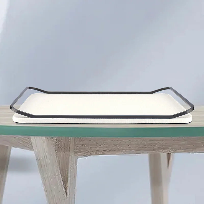 Axya Nordic Leather Tray for Home Storage and Organization