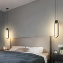 Axya Black Ring Pendant Lamp with Dimmable LED Light