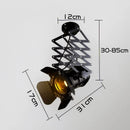 Axya Retro Ceiling Lamp: Industrial Restaurant Light Fixtures with Rotating Head