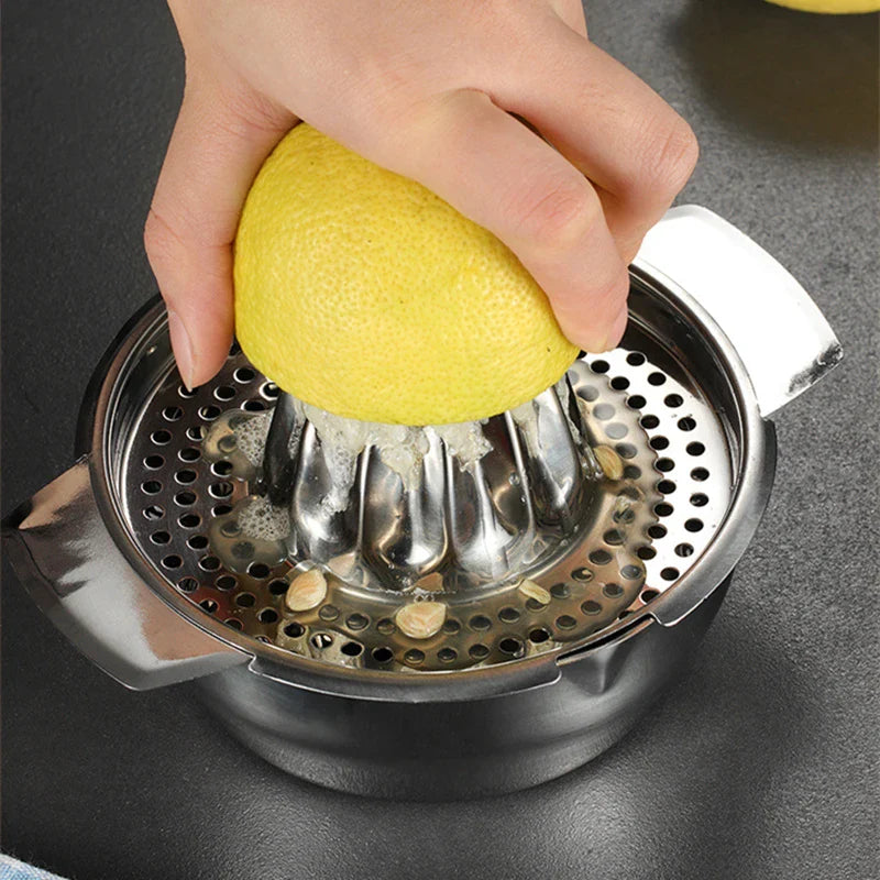 Axyaa Stainless Steel Orange Lemon Juicer Manual Crusher Vegetable Fruit Processor