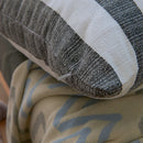 Axyaa Black Beige Pink Stripe Linen Cushion Cover 45x45cm 30x50cm Home Decor