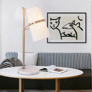 Axyaa Nordic Glass Shade LED Table Lamp
