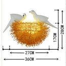Axya Bird's Nest LED Wall Lamp with 3D Birds Art