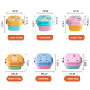 Axyaa Cartoon Lunch Box: Portable 2 Layer Bento, Microwaveable, Colorful Kids Container