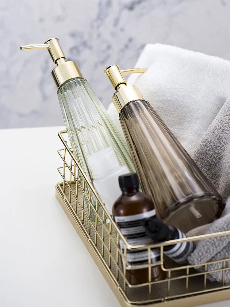 Axya Glass Lotion Bottle Body Soap Dispenser Desktop Ornaments