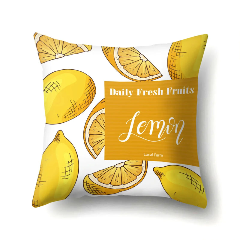Fresh Fruits Watermelon Throw Pillow Covers by Axyaa