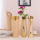 Axyaa Gold-Plated Ceramic Vase: Elegant Home Decor & Wedding Decoration
