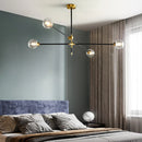 Axyaa Geometric Glass Ball Chandelier Pendant Lights LED Lighting - North Magic Bean Style