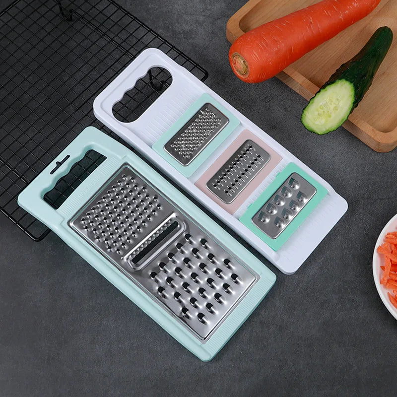 Axyaa Stainless Steel Grater & Slicer for Fruits, Vegetables, and Potatoes